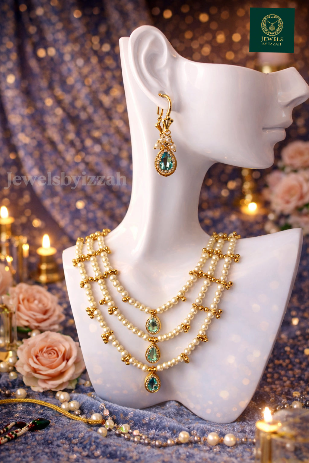 ANTIQUE PEARL MULTILAYERED NECKLACE