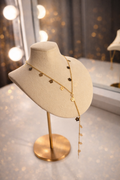 FLORA DROP STAINLESS STEEL Y NECKLACE