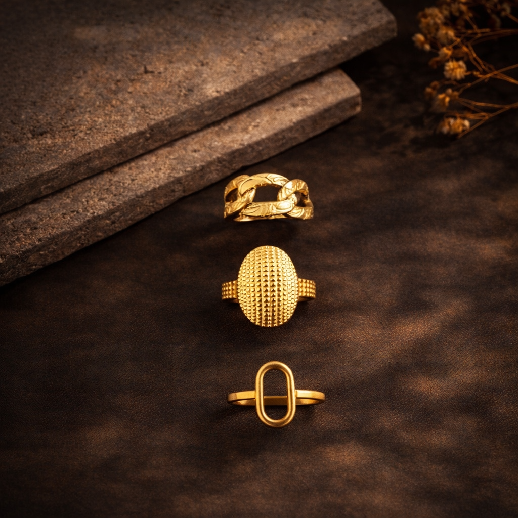3 PIECE- GOLDEN EMBER TRIO SET