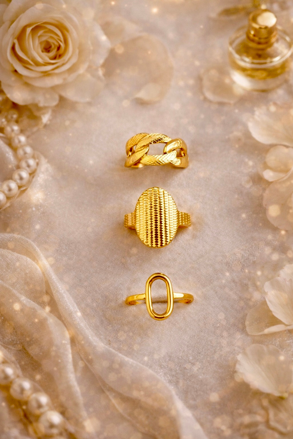 3 PIECE- GOLDEN EMBER TRIO SET