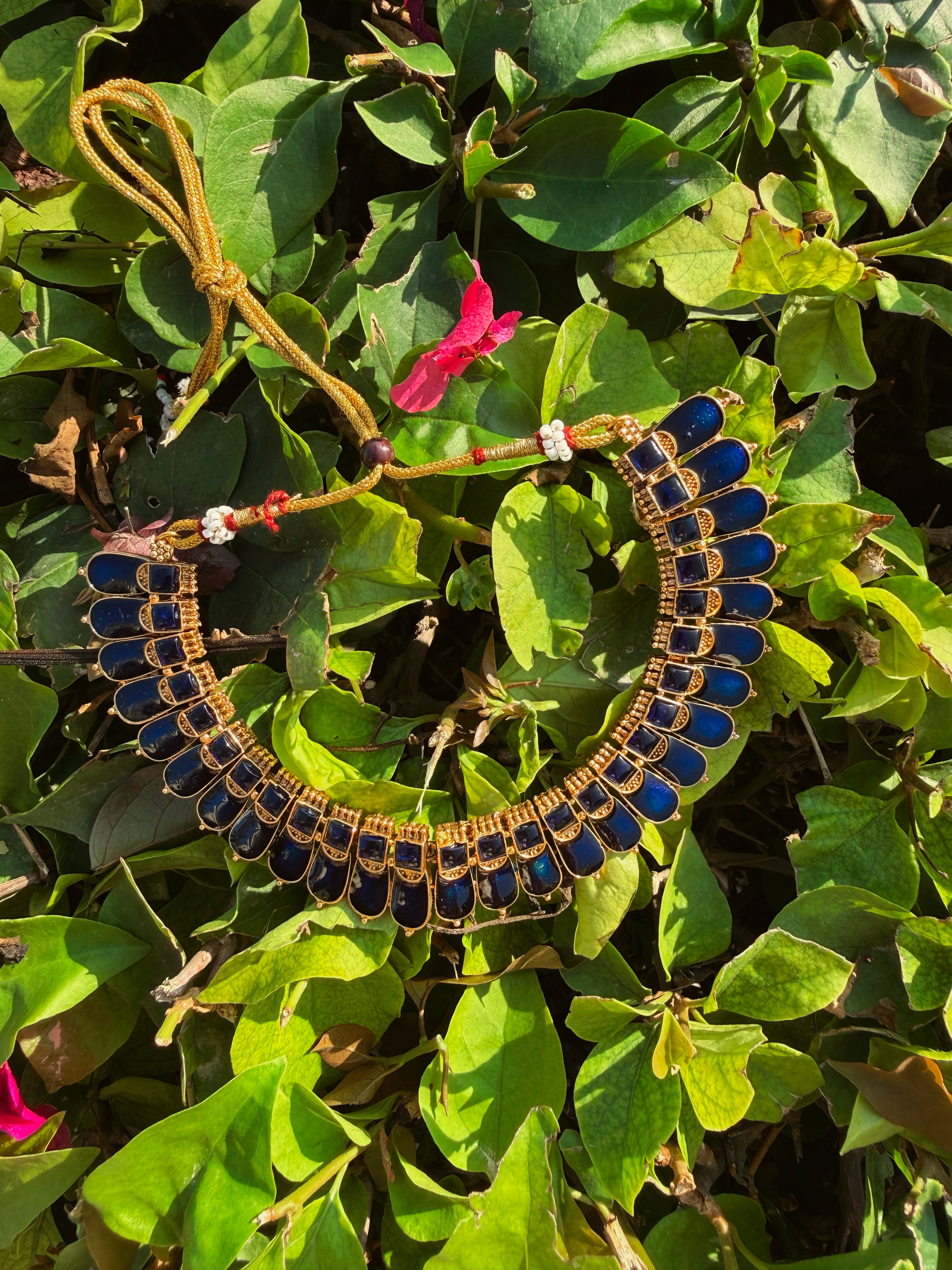 NEELAM PALAKKA NAGAPADAM NECKLACE SET