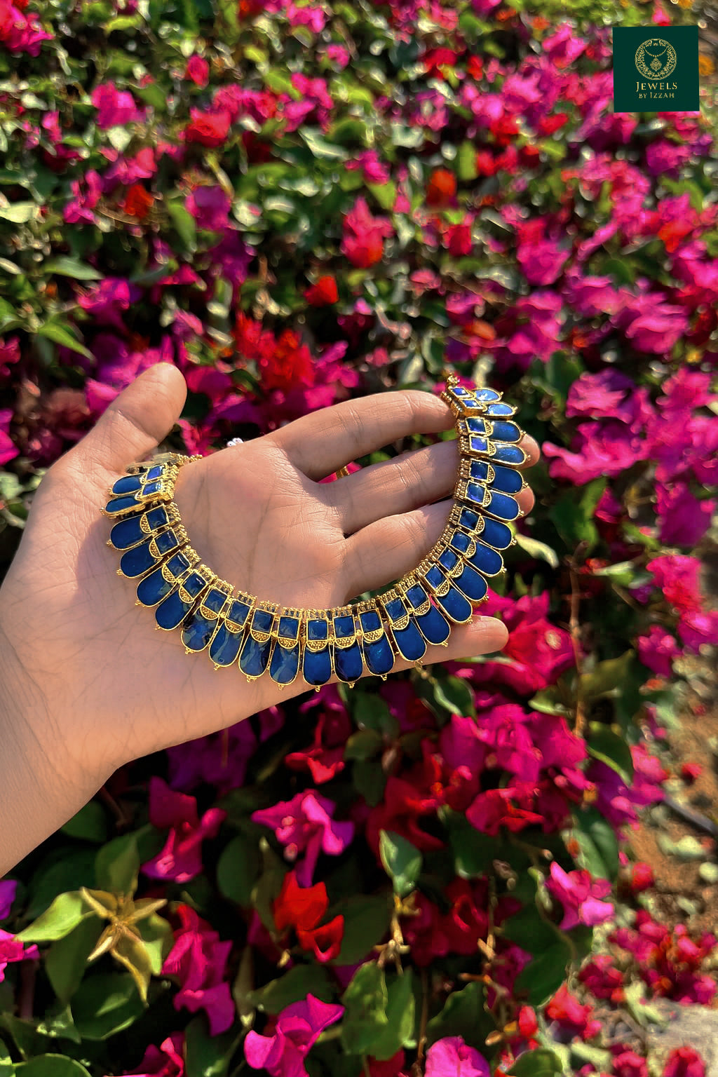 NEELAM PALAKKA NAGAPADAM NECKLACE SET