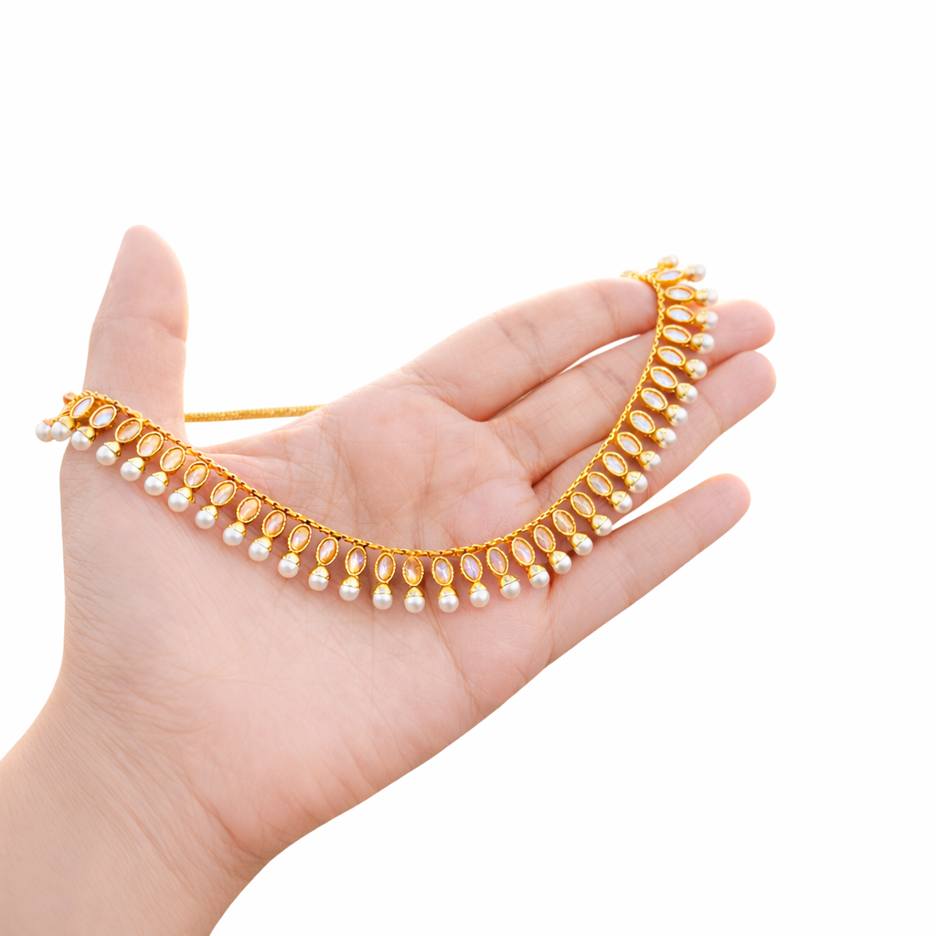 KUNDAN GOLD-PLATED NECKLACE