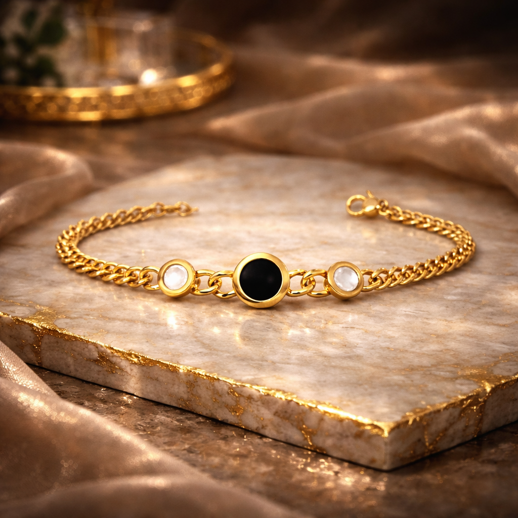 OPAL NOIR CHAIN BRACELET