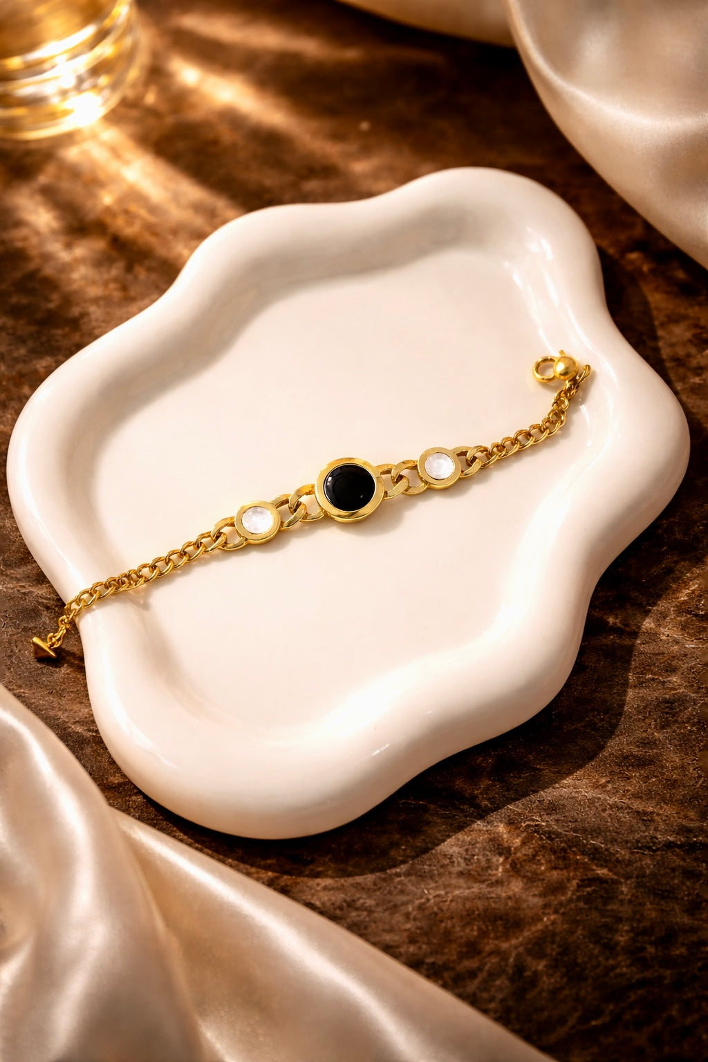 OPAL NOIR CHAIN BRACELET