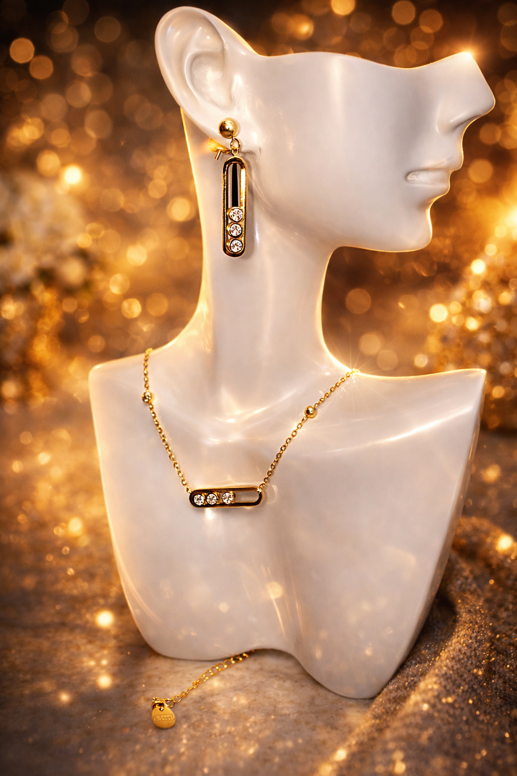CELESTE BAR ELEGANCE NECKLACE SET