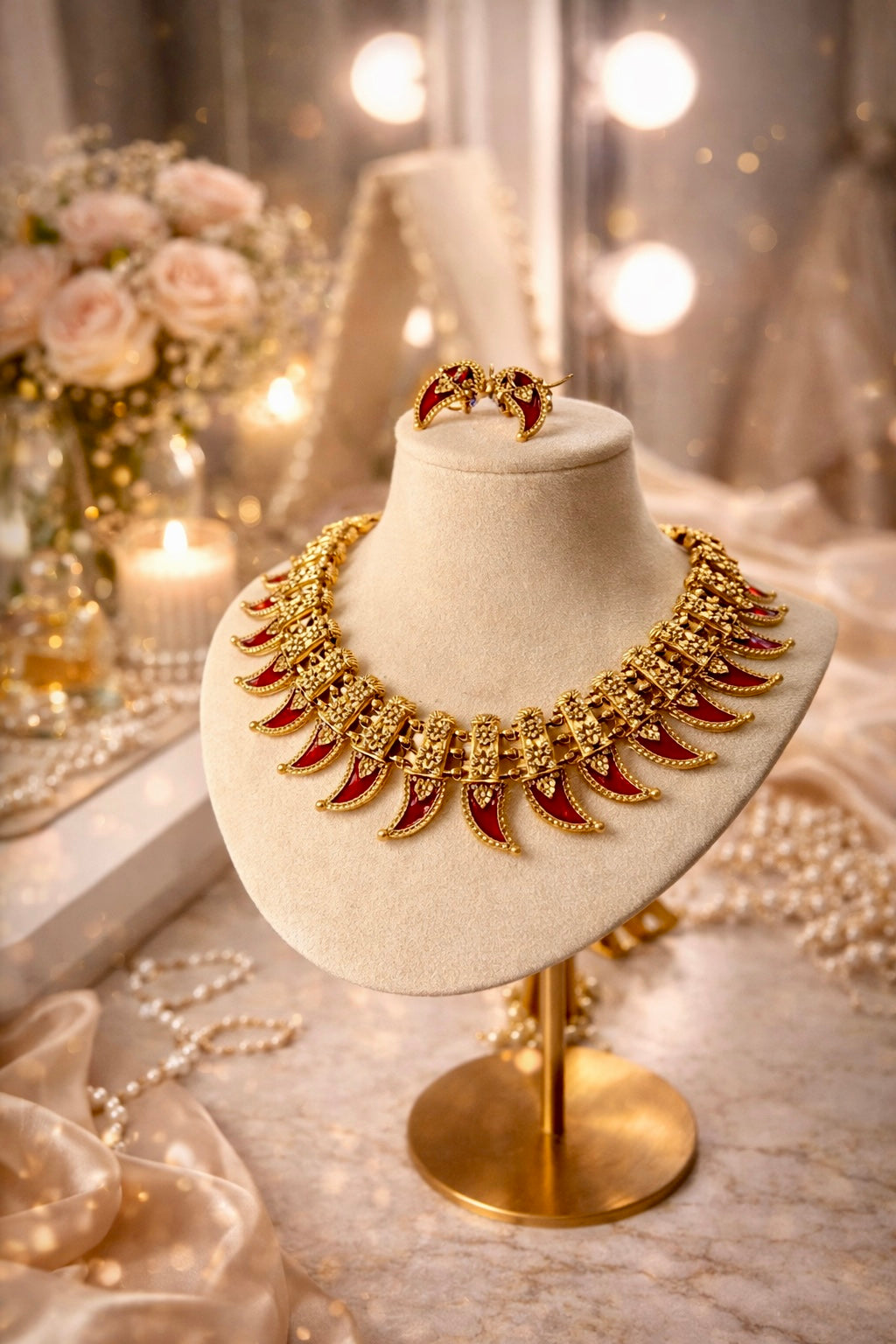 TRADITIONAL PULINAKHAM NECKLACE SET