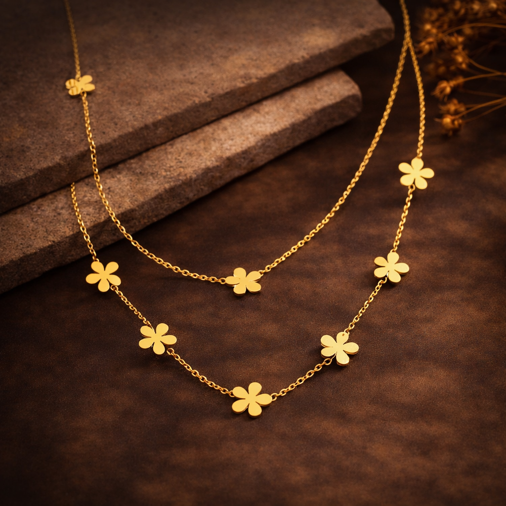 FLORA CHARM LONG CHAIN