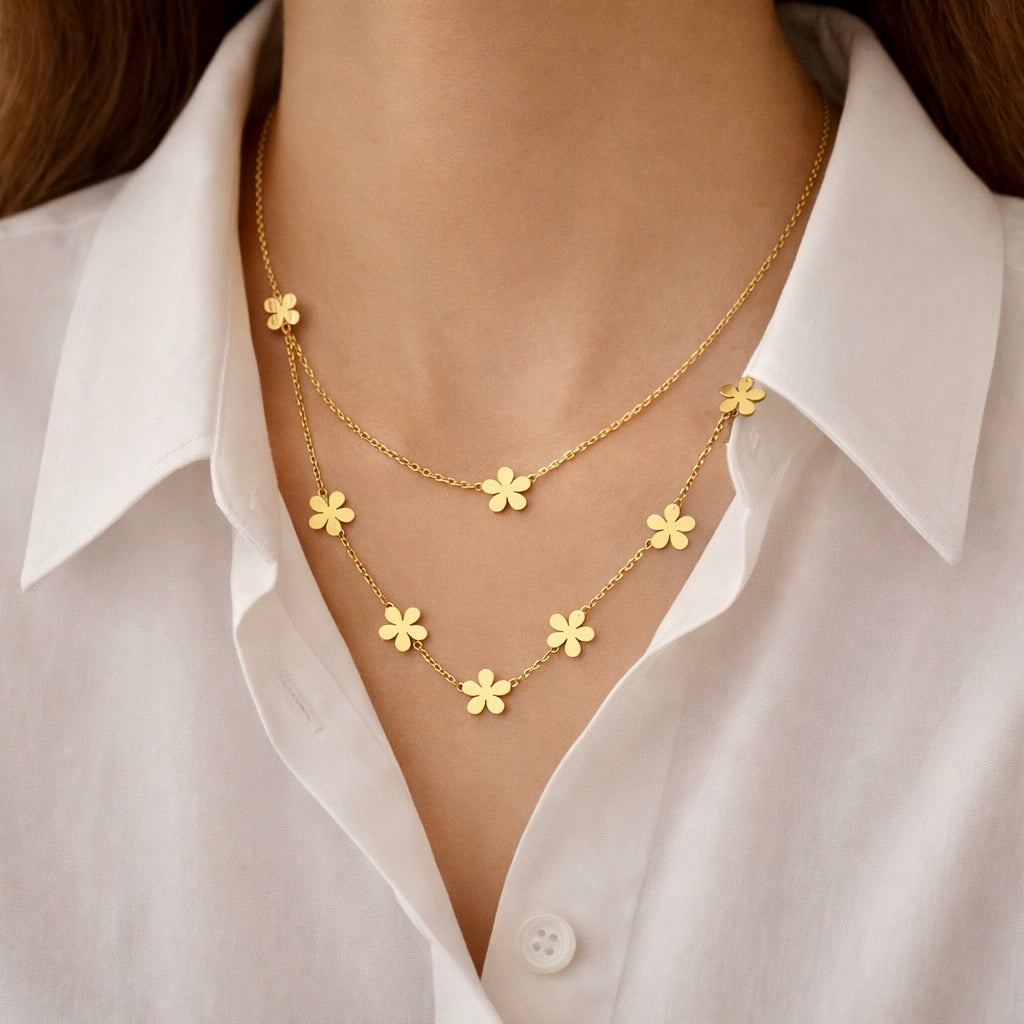 FLORA CHARM LONG CHAIN