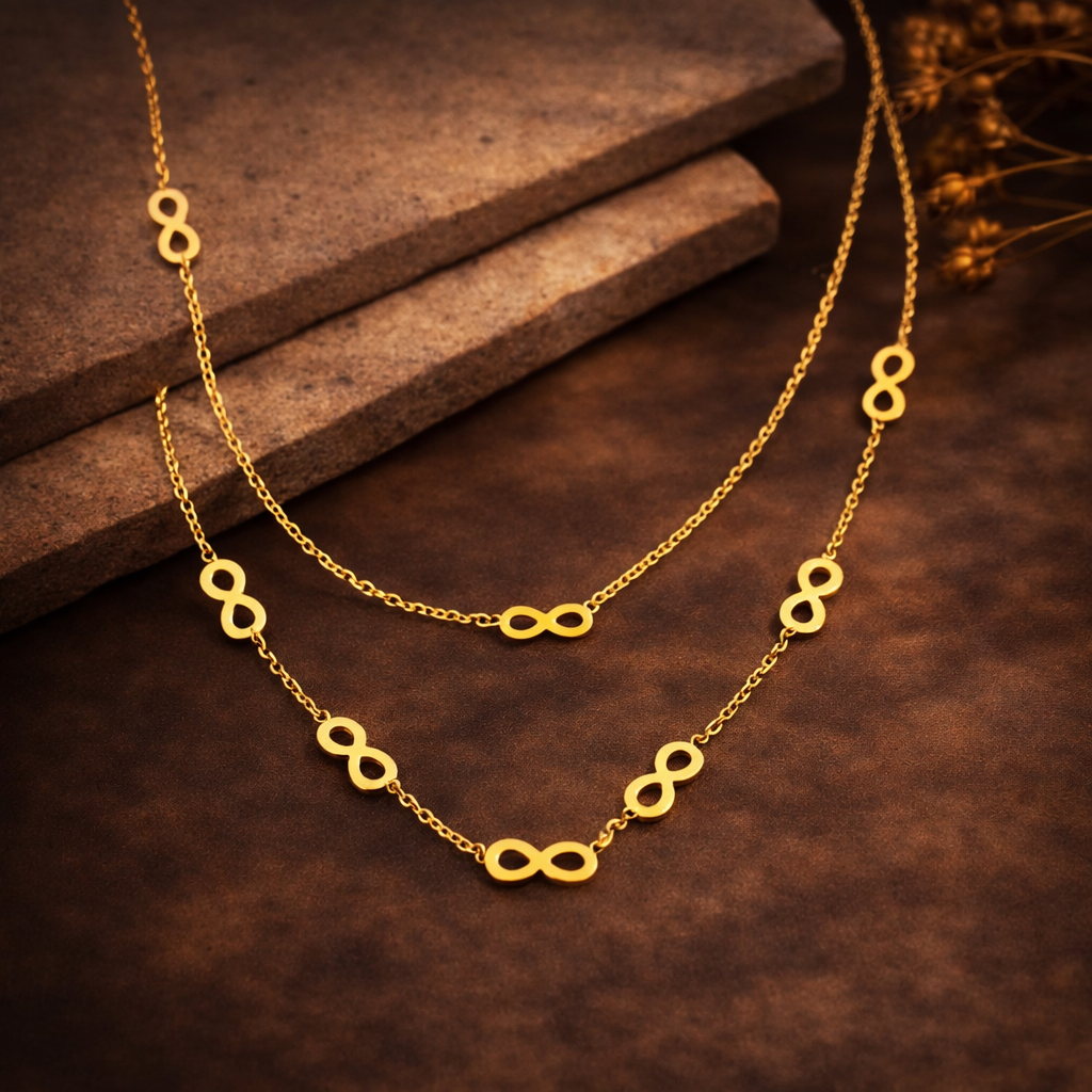 INFINITY ELEGANCE LONG NECKLACE