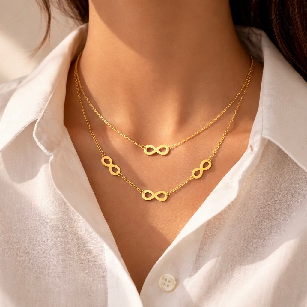 INFINITY ELEGANCE LONG NECKLACE