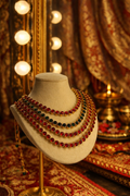 ROYAL RUBY HERITAGE LAYERS-NECKLACE SET