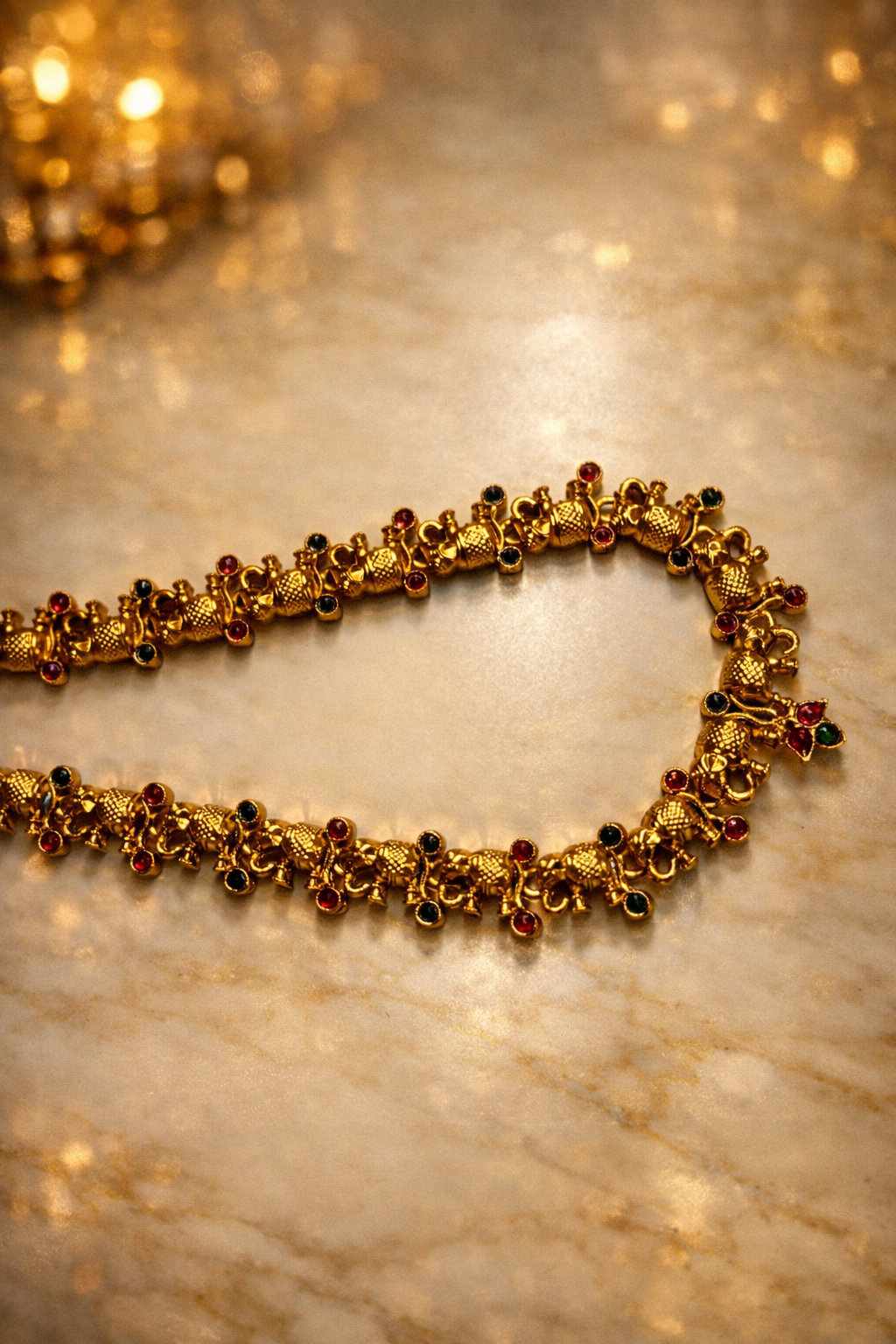 IMPERIAL ELEPHANT ANTIQUE CHOKER