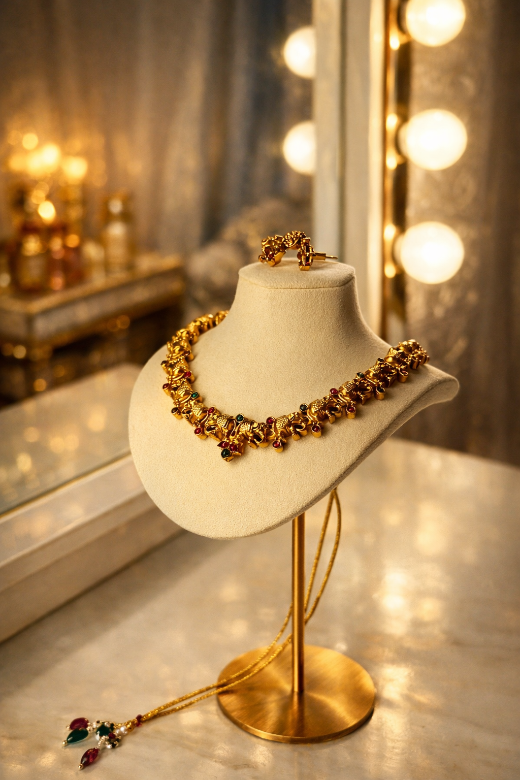 IMPERIAL ELEPHANT ANTIQUE CHOKER