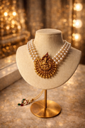TEMPLE PEARL HERITAGE CHOKER SET