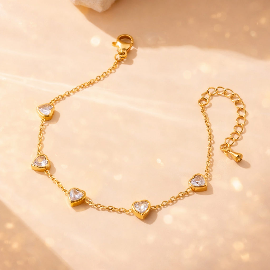 GOLDEN HEART SPARK BRACELET