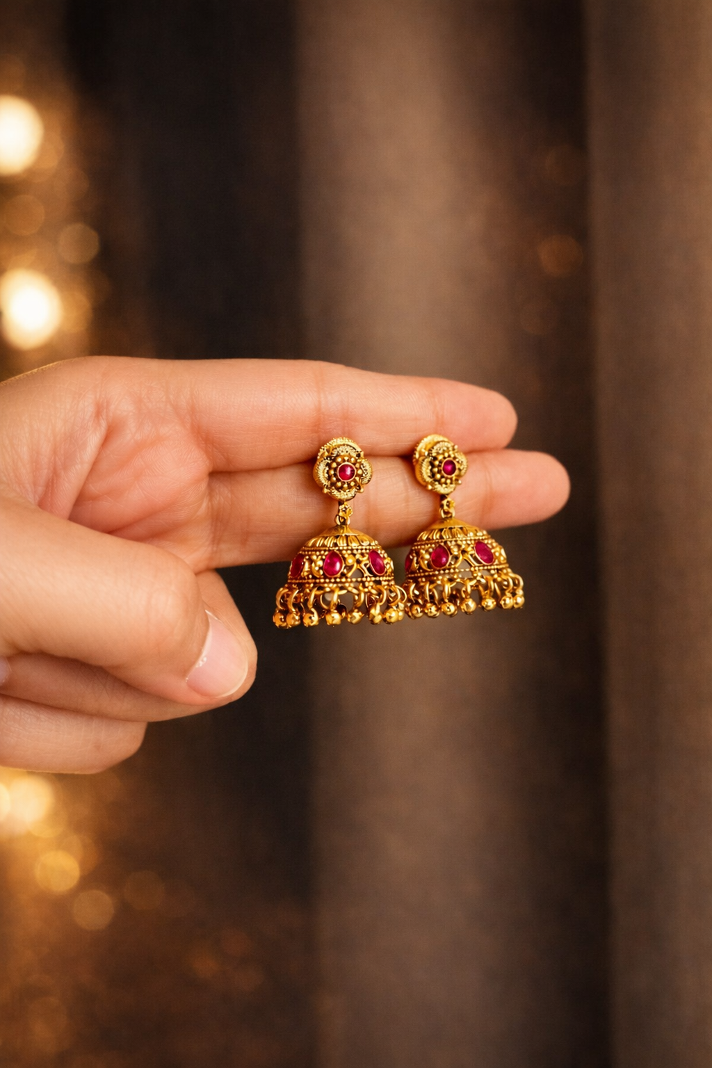ROYAL PEACOCK TEMPLE NECKLACE SET