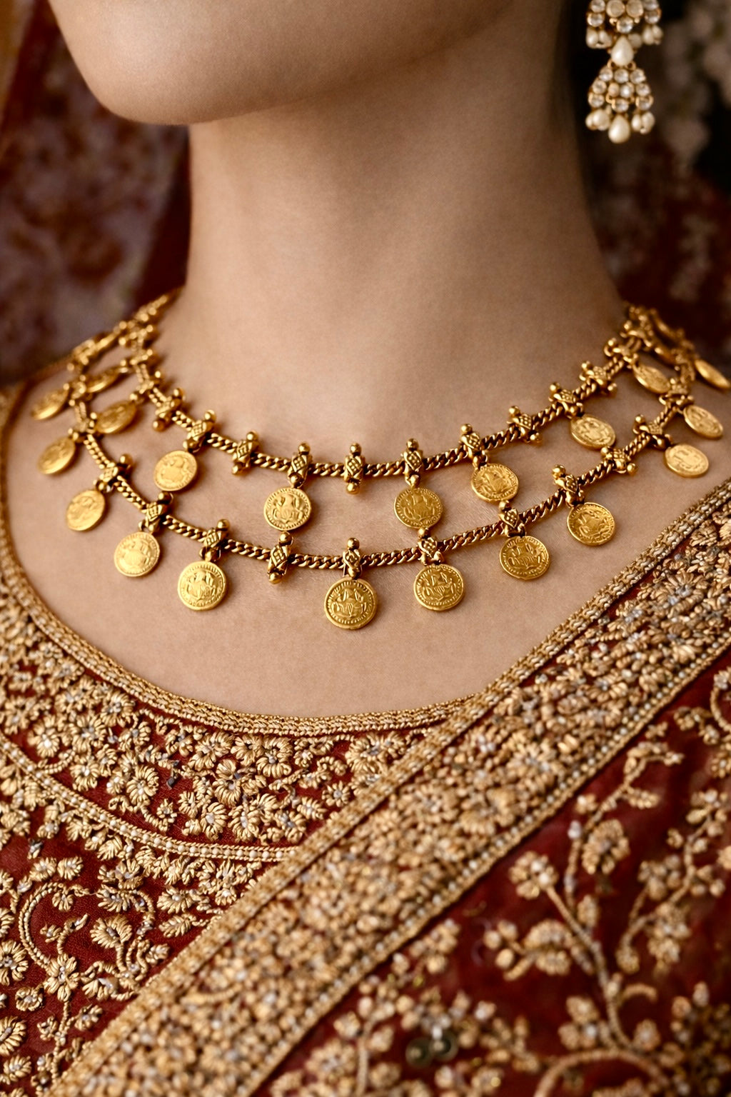 TRADITIONAL COIN CHARM CHOKER