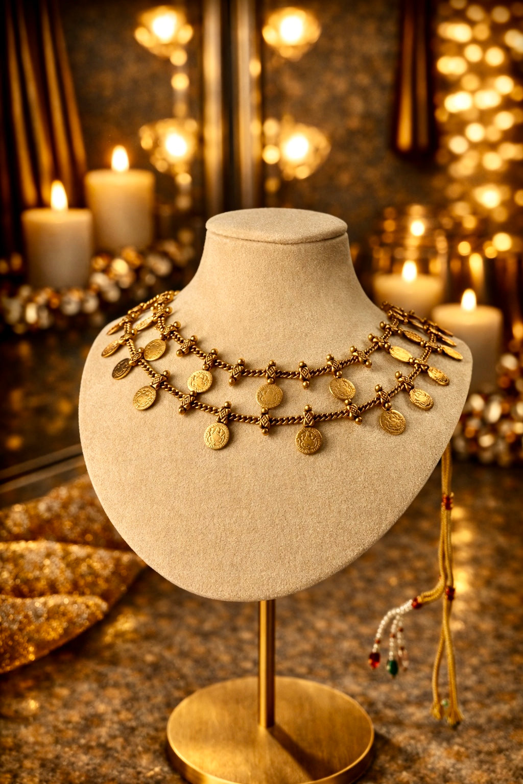 TRADITIONAL COIN CHARM CHOKER