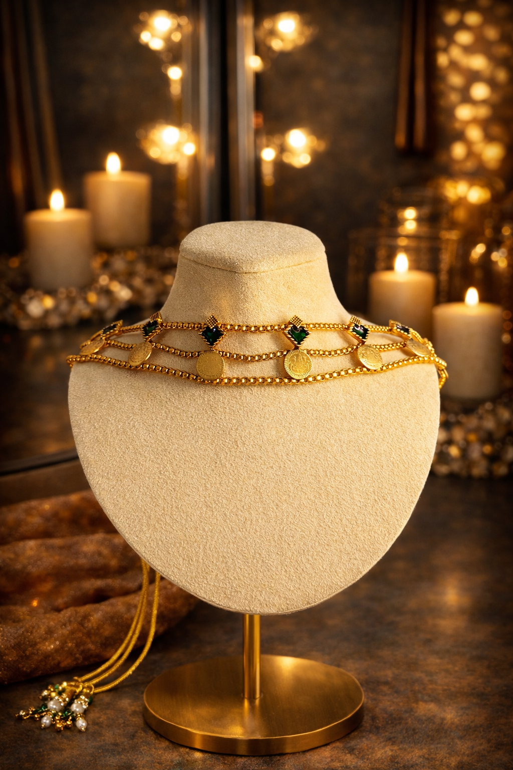 TRADITIONAL HERITAGE COIN CHARM CHOKER