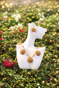 TRADITIONAL NANGELI NECKLACE-RUBY STONE