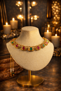 SIMPLE MULTICOLOURED LOTOUS ELEGANCE CHOKER