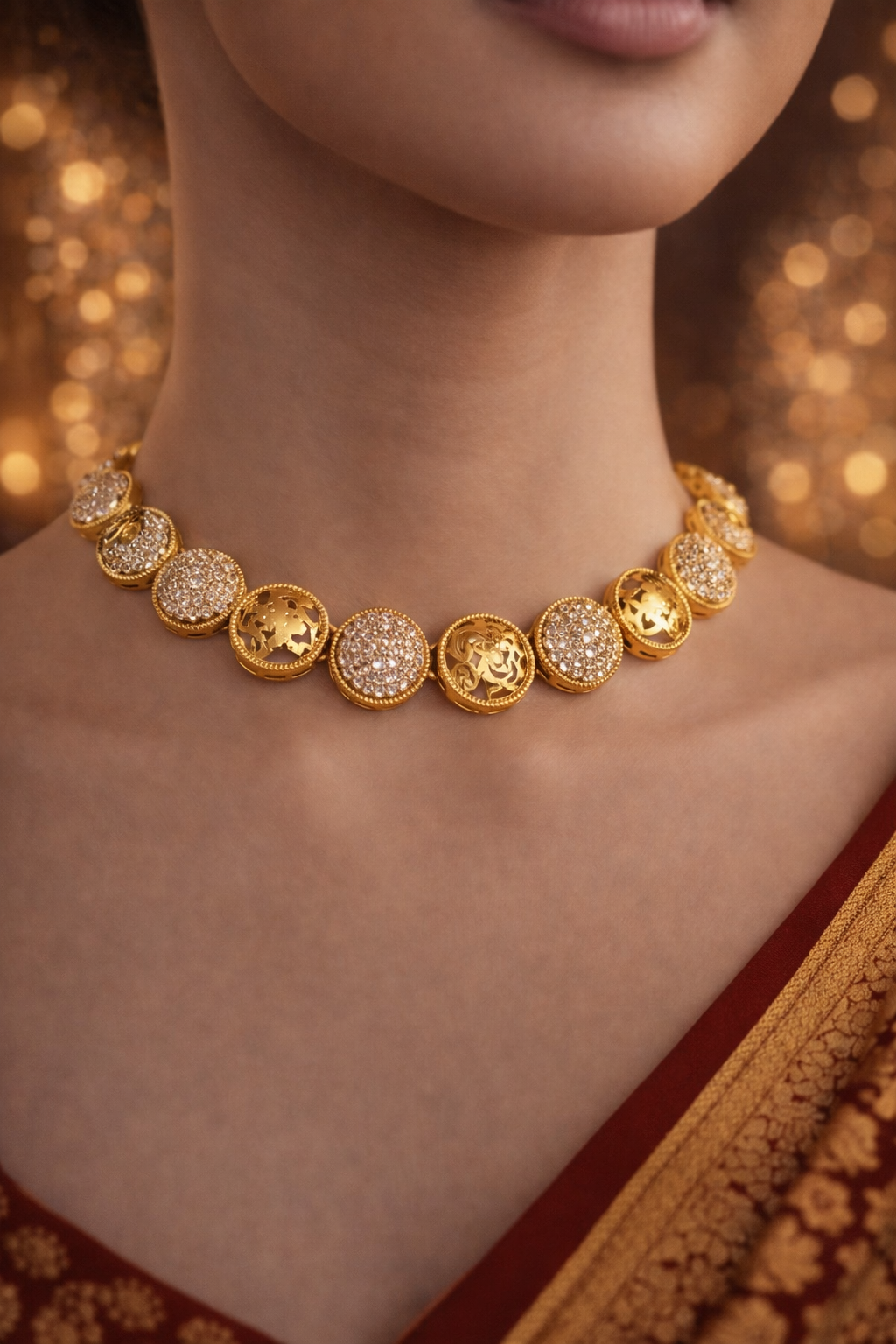 ROYAL COIN DISC NECKLACE