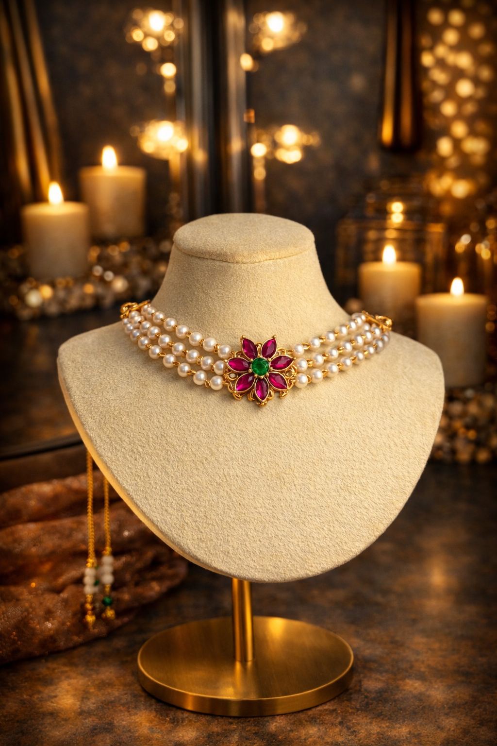 CLASSIC PEARL BLOSSOM CHOKER