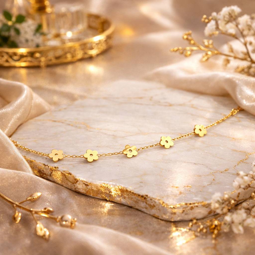 GOLDEN DAISY CHAIN BRACELET