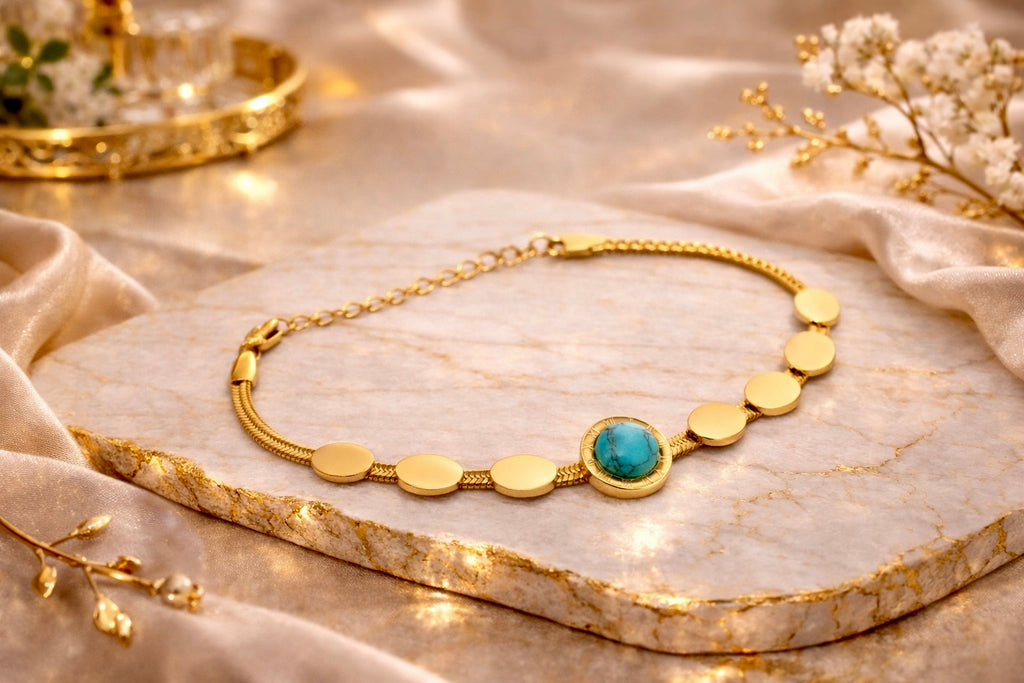 TURQUOISE AURA CHAIN BRACELET