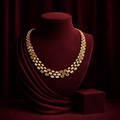HONEYCOMB GLOW AD STONE NECKLACE SET