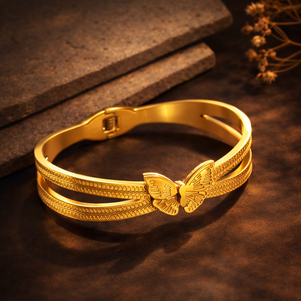 GOLDEN BUTTERFLY ELEGANCE BRACELET
