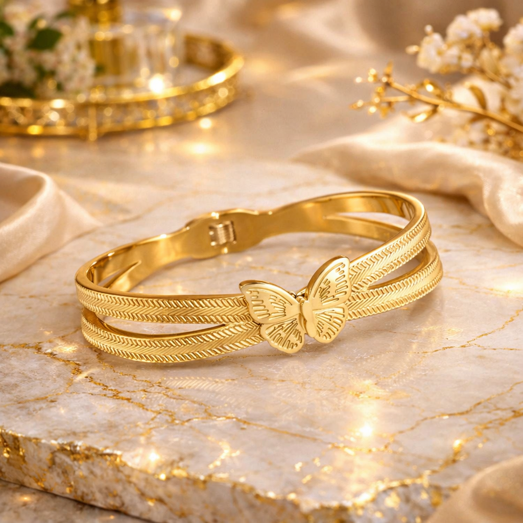 GOLDEN BUTTERFLY ELEGANCE BRACELET