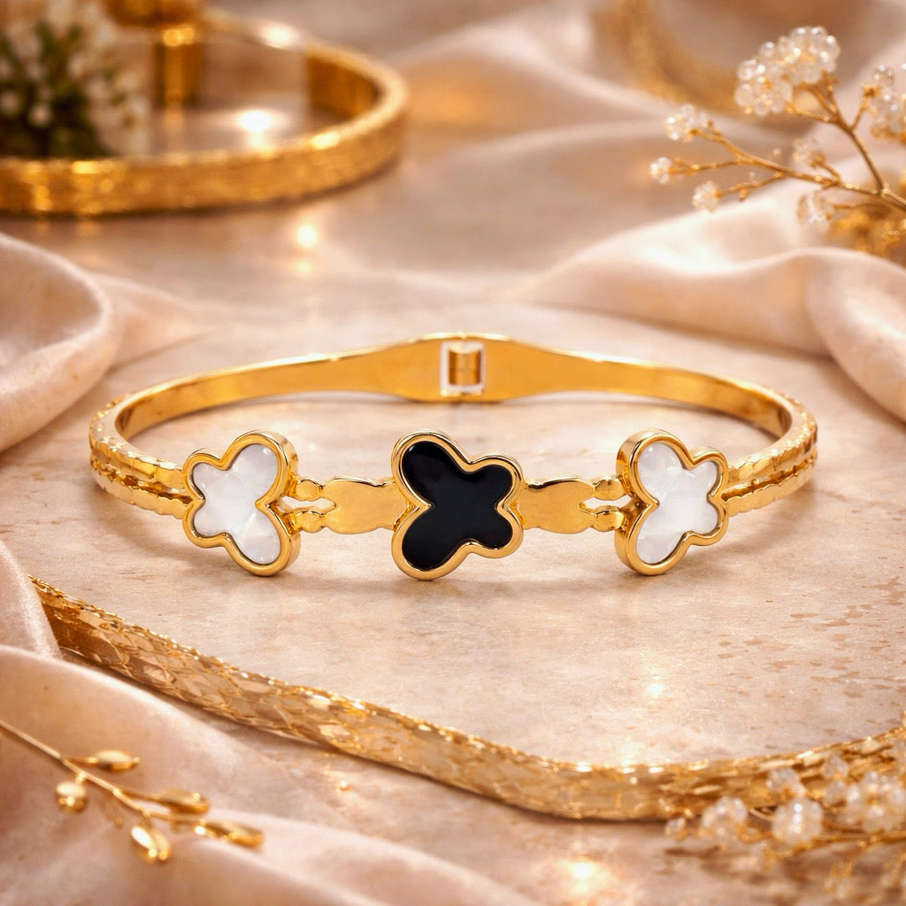 TRINITY BUTTERFLY GOLD BRACELET