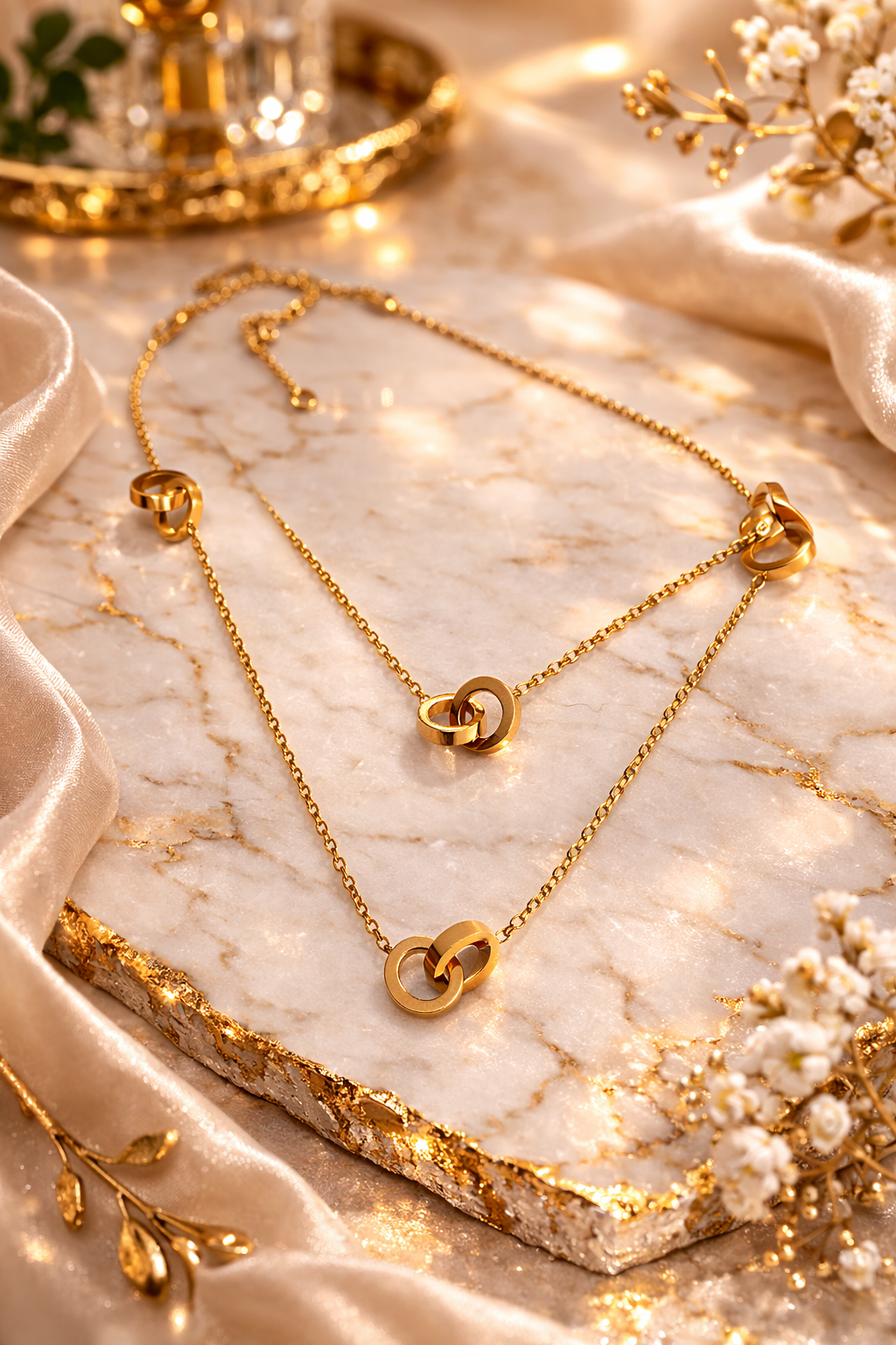 INTERLOCK LOOP NECKLACE