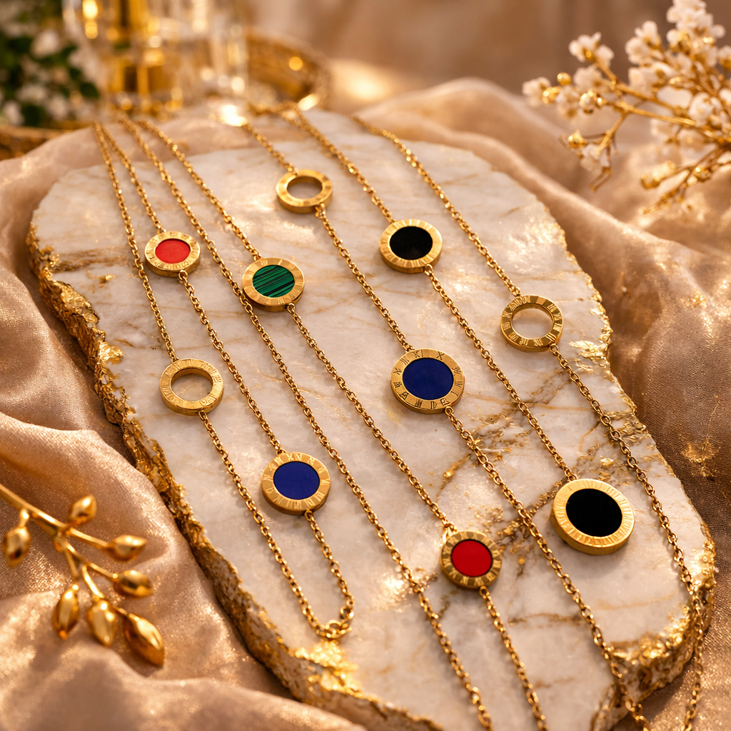 GOLDEN MOSAIC NECKLACE