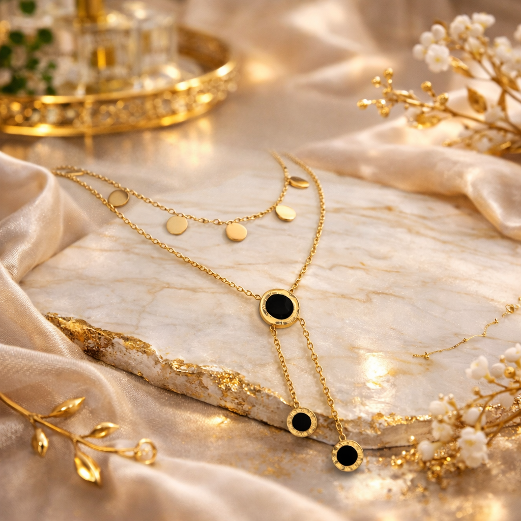 AURORA DROP LAYER NECKLACE