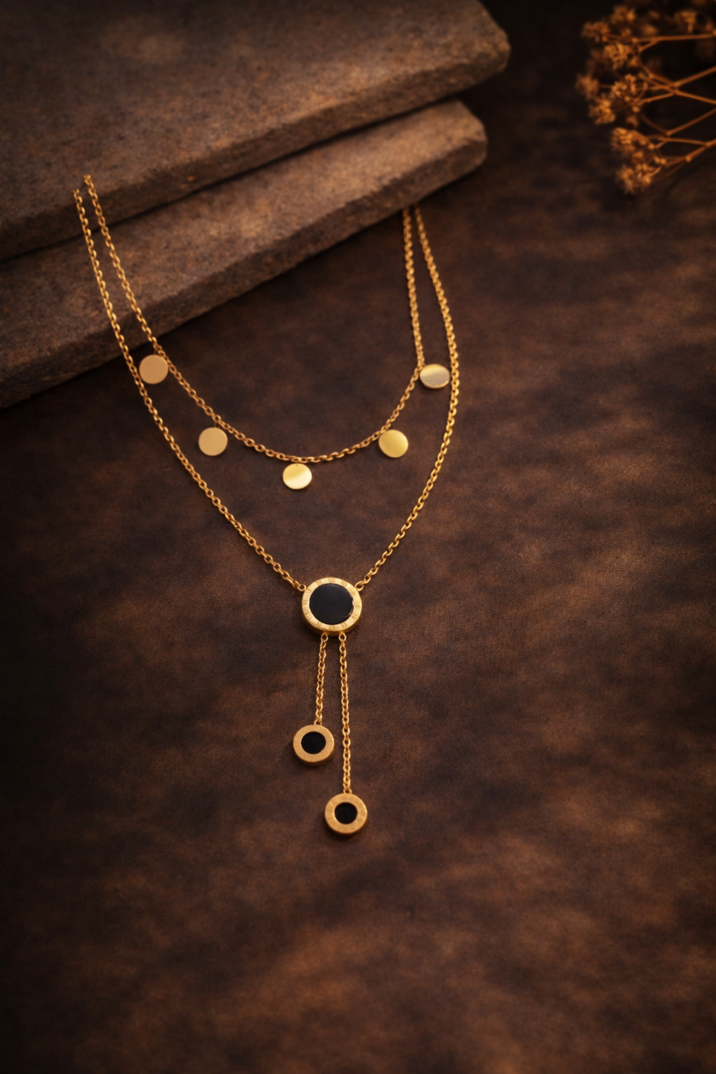 AURORA DROP LAYER NECKLACE