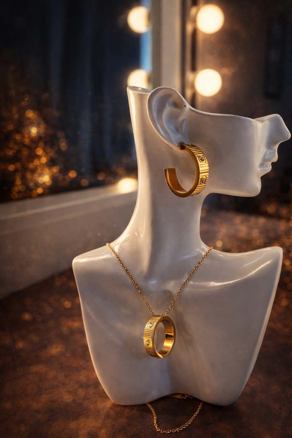 GOLDEN RING CHARM SET