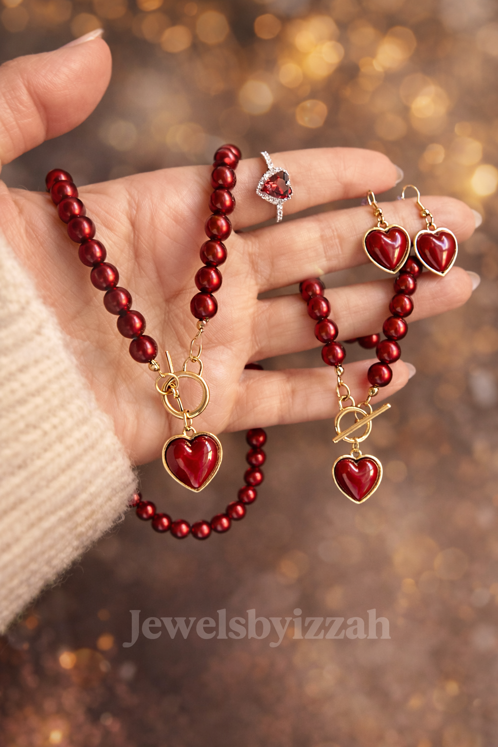 CRIMSON PEARL ROMANCE SET