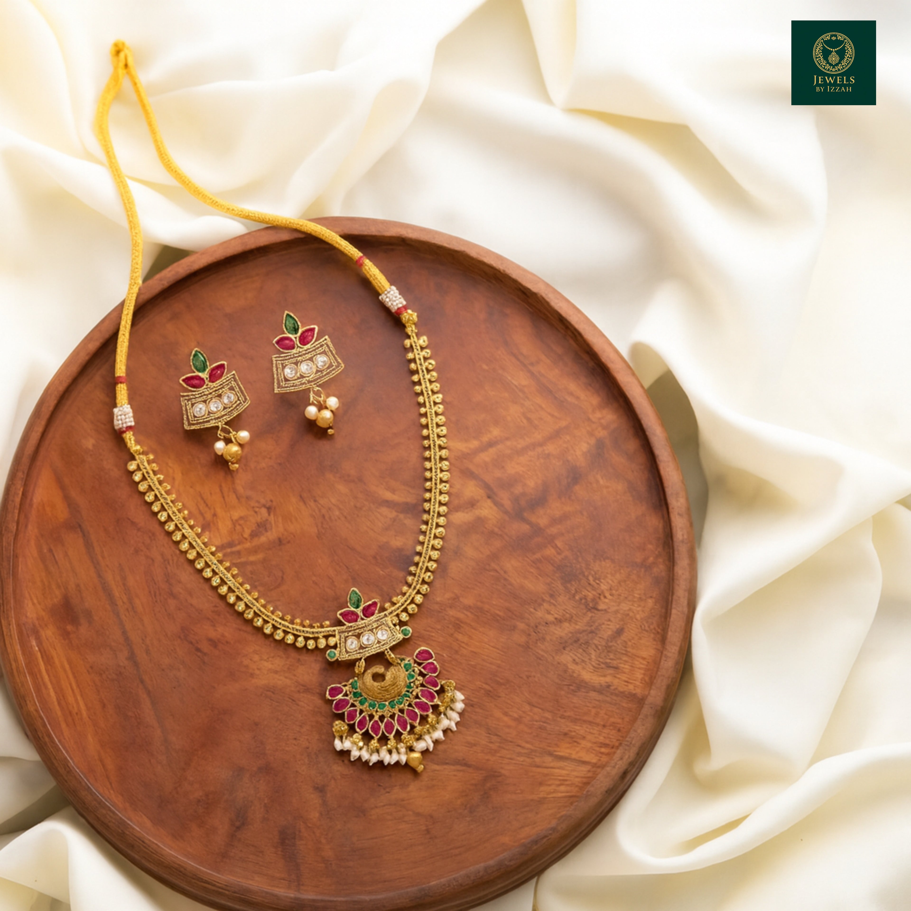 TRADITIONAL PEACOCK NECKLACE SET