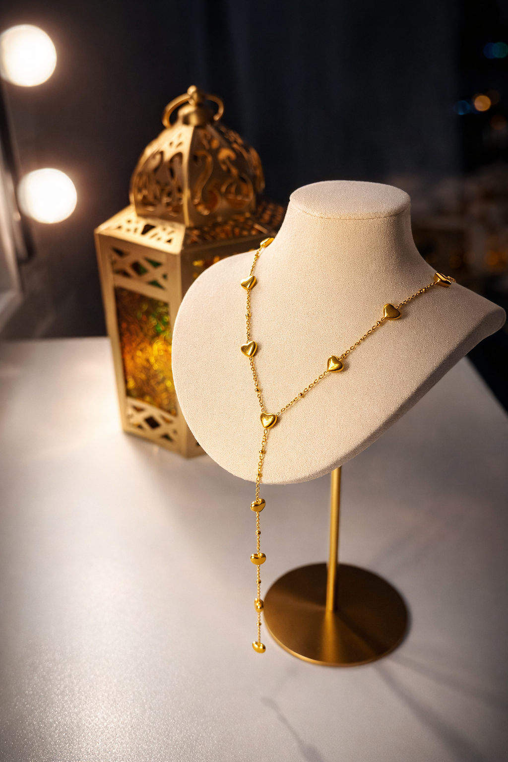 SIMPLE HEART Y-SHAPED NECKLACE