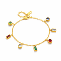SAPPHIRE GLOW OPEN BRACELET