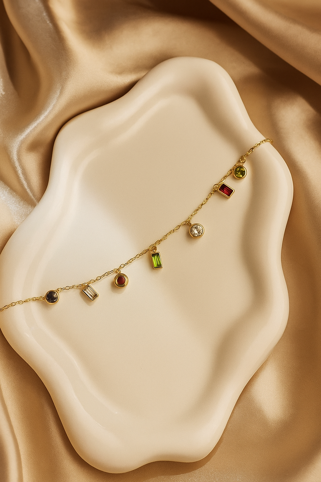 SAPPHIRE GLOW OPEN BRACELET