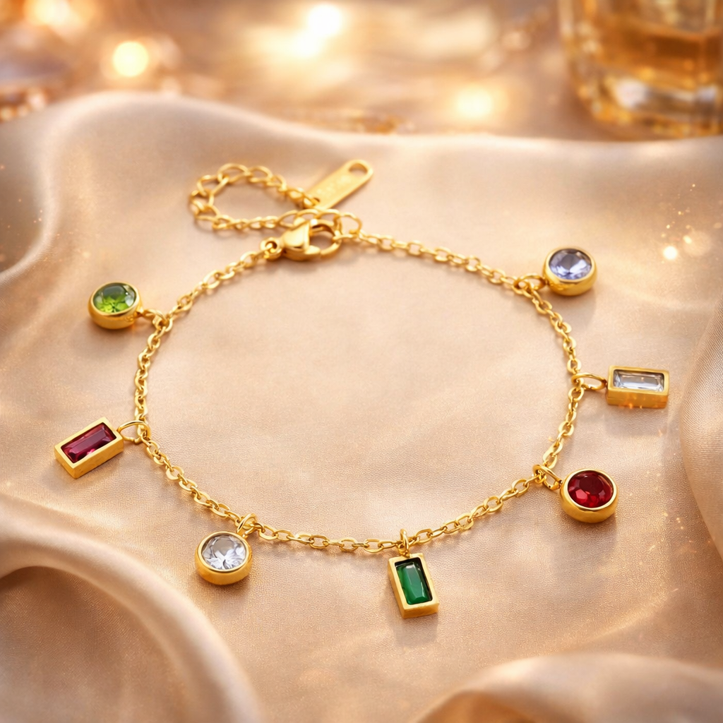 SAPPHIRE GLOW OPEN BRACELET