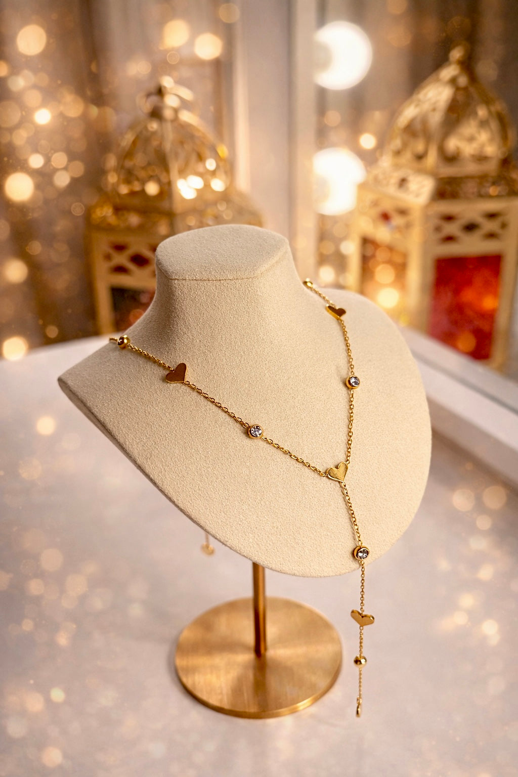 GOLDEN WHISPER HEART NECKLACE