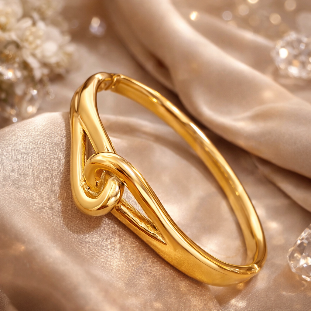 KNOT BANGLE OPEN BRACELET