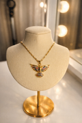 COLORFUL CRYSTAL WING LUXURY NECKLACE