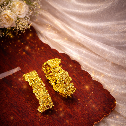 ANTIQUE OPEN BANGLE-SET OF TWO