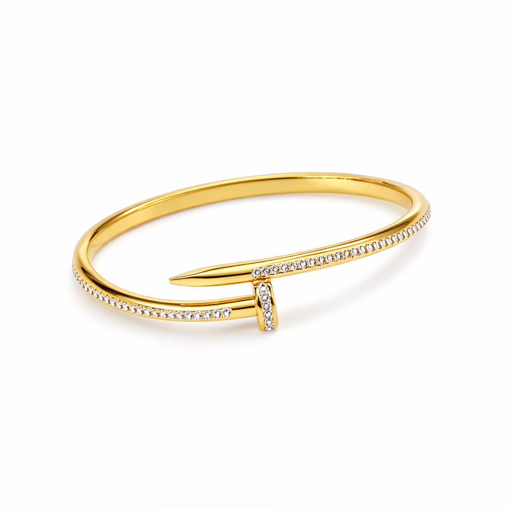NAIL BRACELET WITH ZIRCONIA